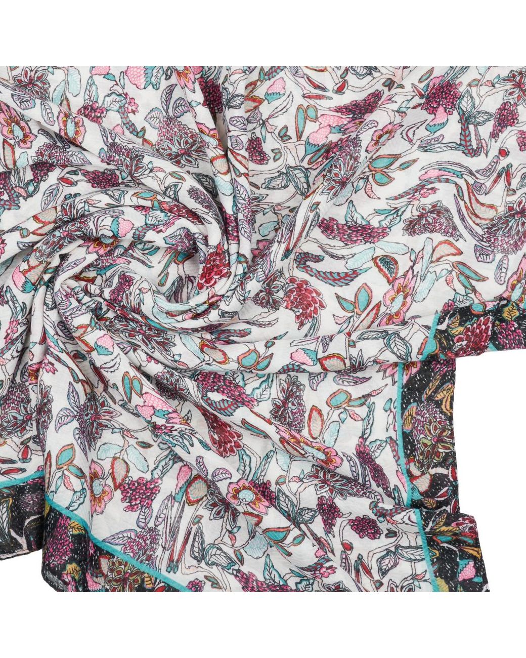 Desigual Multicolor Scarf Fou Boho Rectangle