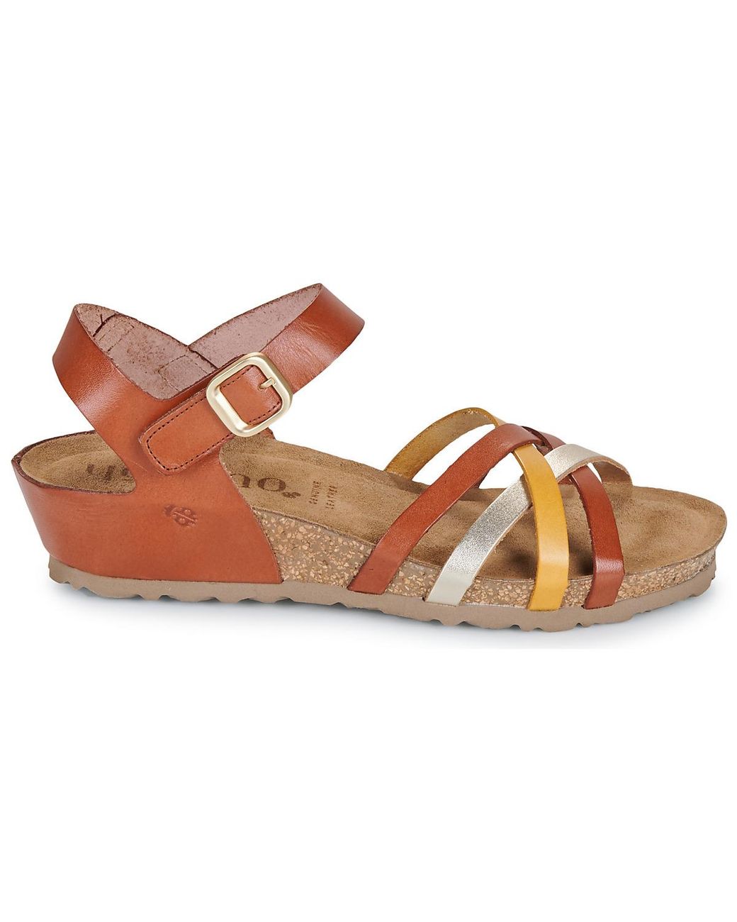 Yokono Brown Wedge Sandals Monaco