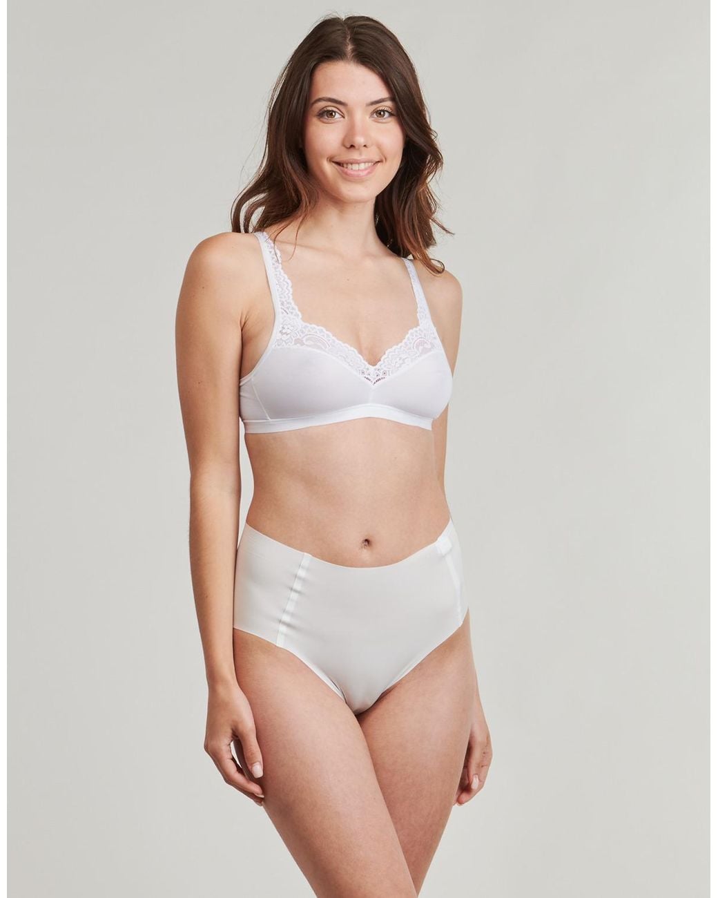 Sloggi White Triangle Bras And Bralettes Slw Romance Si