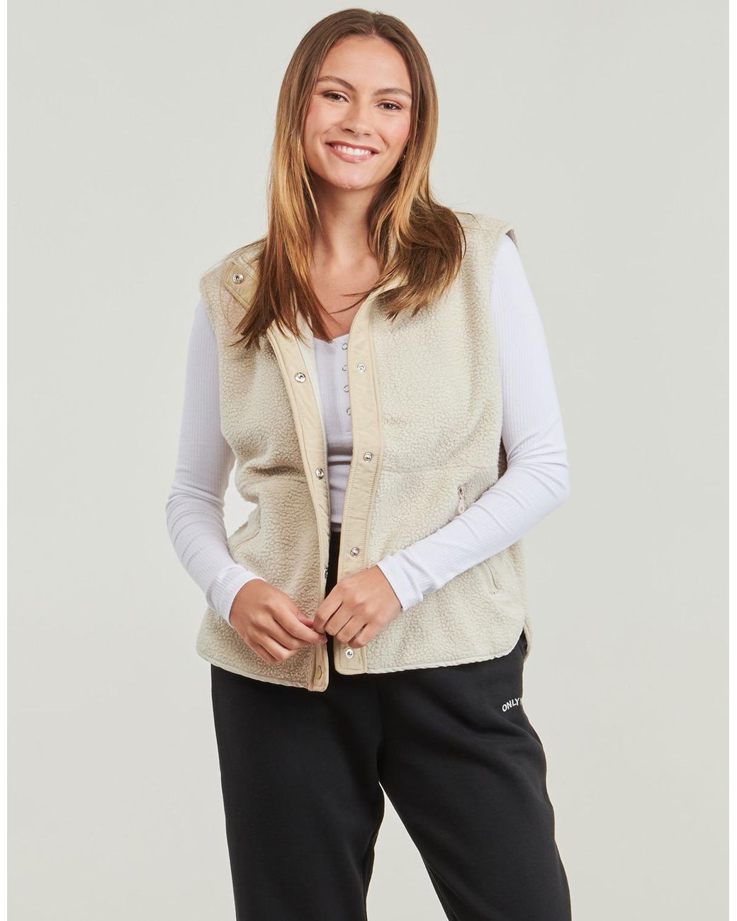 Only Play Natural Fleece Jacket Onpfly