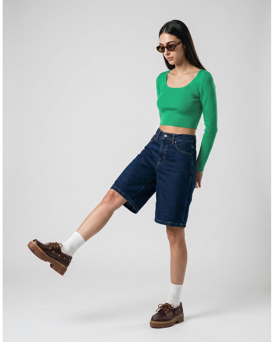 Moony Mood Green Blouse Delvi