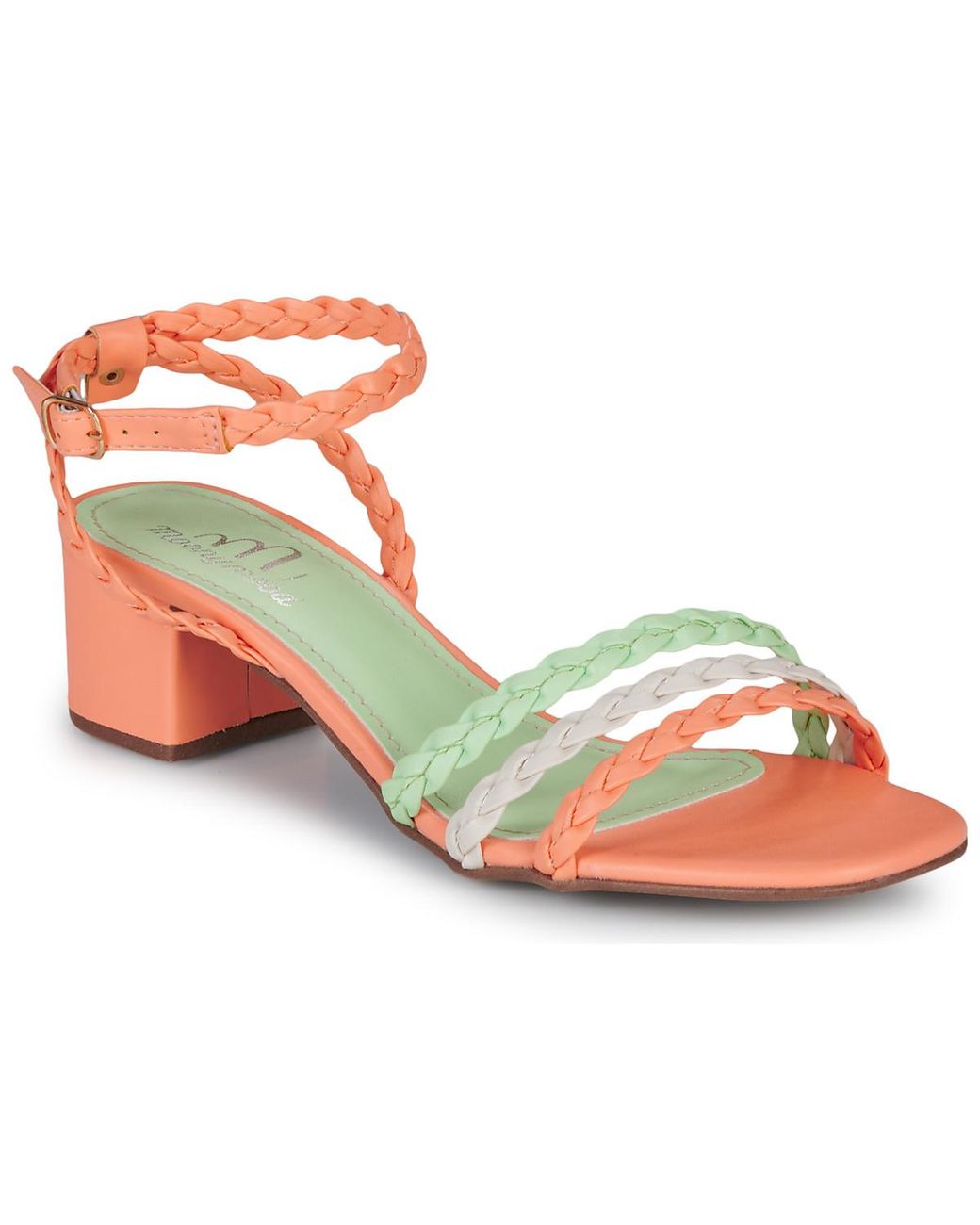 Moony Mood Metallic Heeled Sandals Oldavi