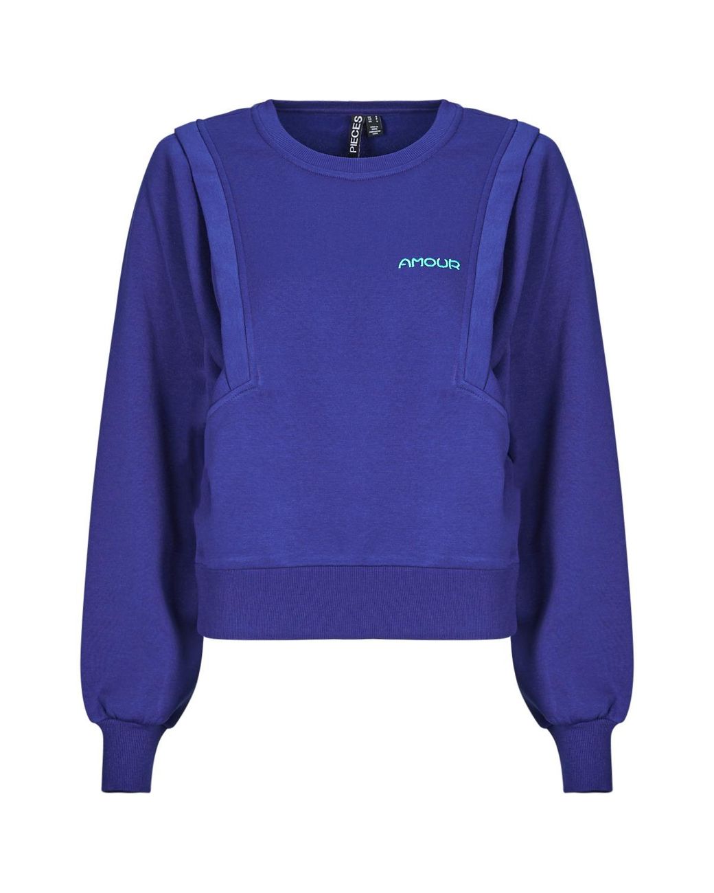 Pieces Blue Sweatshirts Pcnasminan