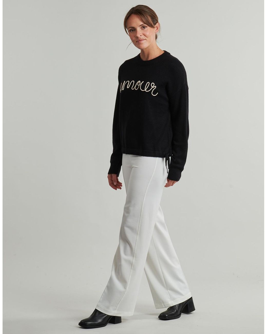 ONLY Black Sweatshirts Onlkatia Ls Text