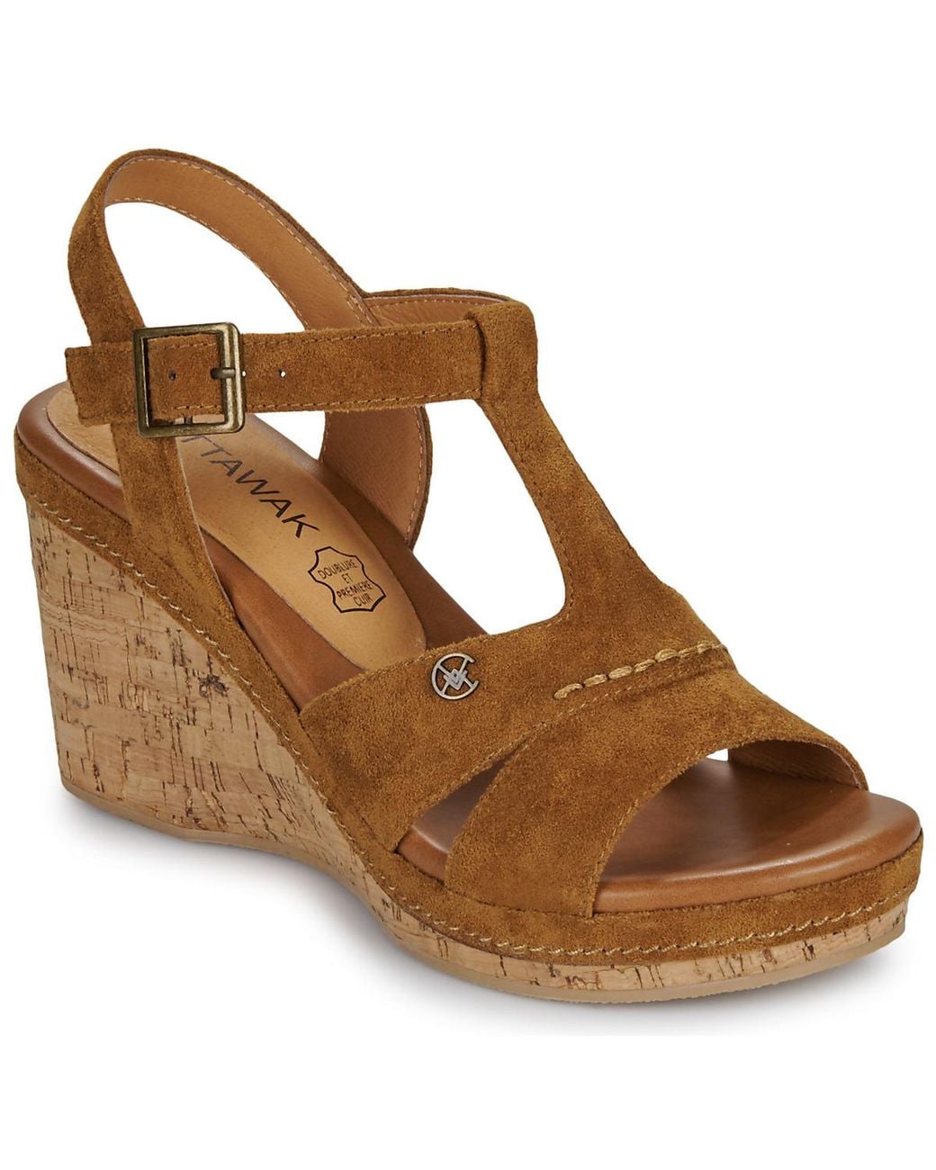 Chattawak Brown Wedge Sandals Laguna