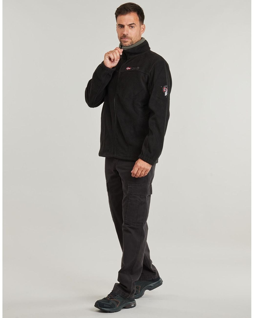 GEOGRAPHICAL NORWAY Black Fleece Jacket Tamazonie for men