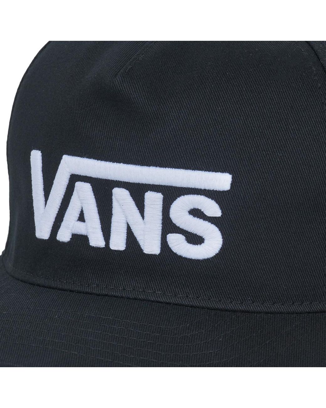 Vans Black Cap M Drop V Logo Snapback