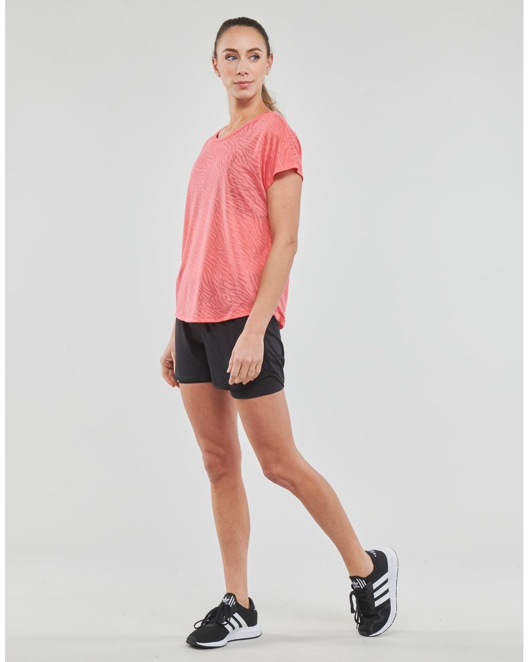 Only Play Pink T Shirt Onpjies Loose Burnout Ss Tee