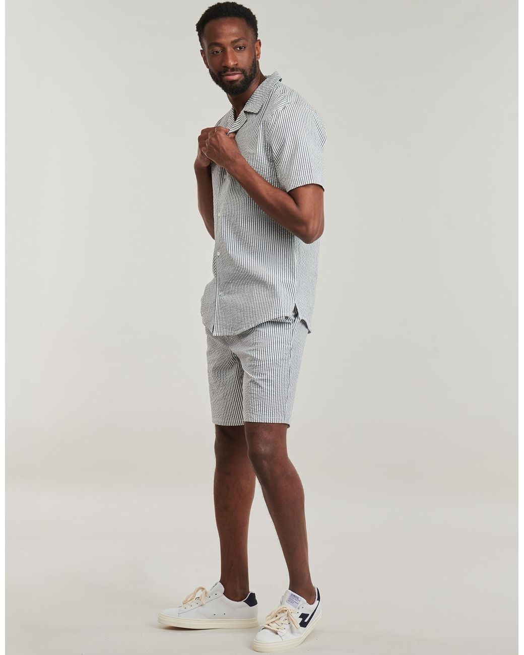 Only & Sons Blue Short Sleeved Shirt Onslounge for men