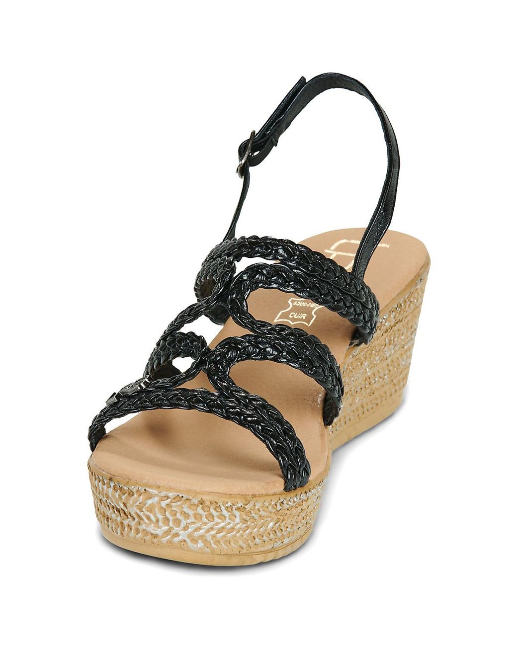 Les Petites Bombes Metallic Sandals Niza