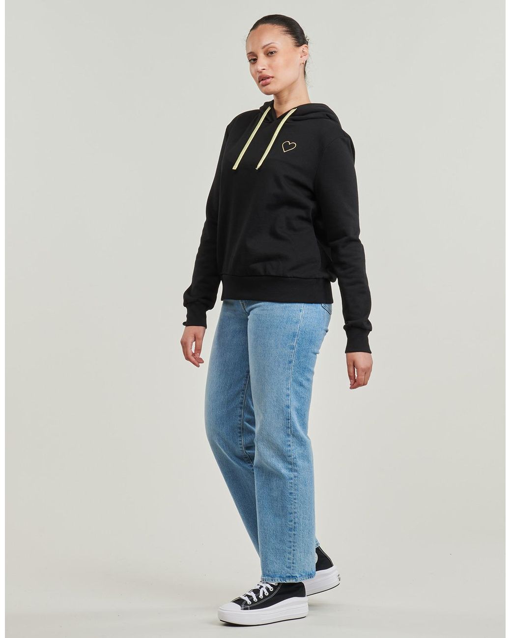 ONLY Black Hoodies Onlnoli