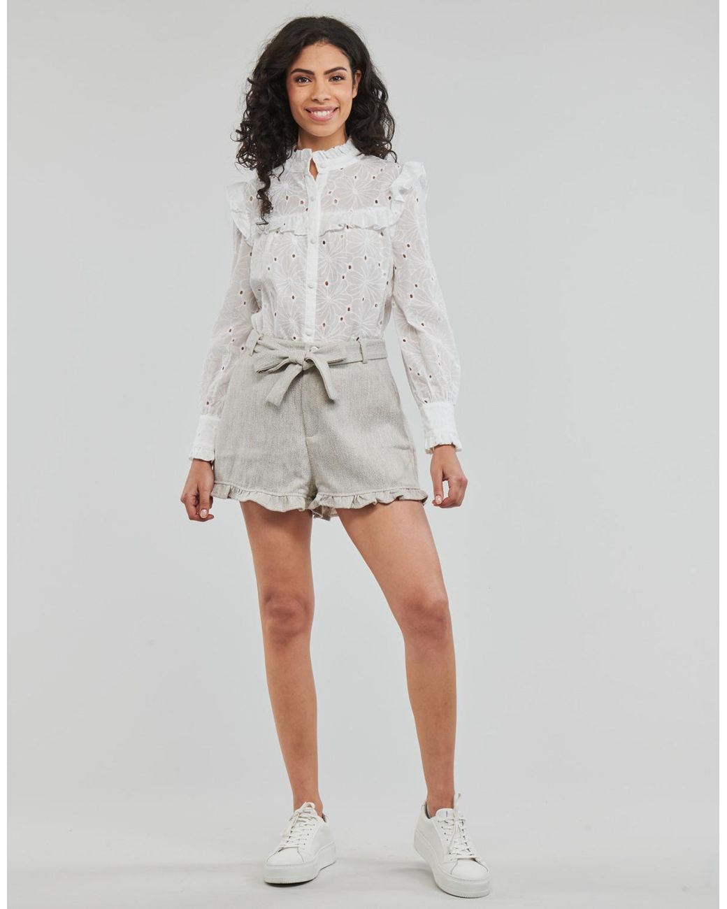 Betty London Gray Madulise Shorts