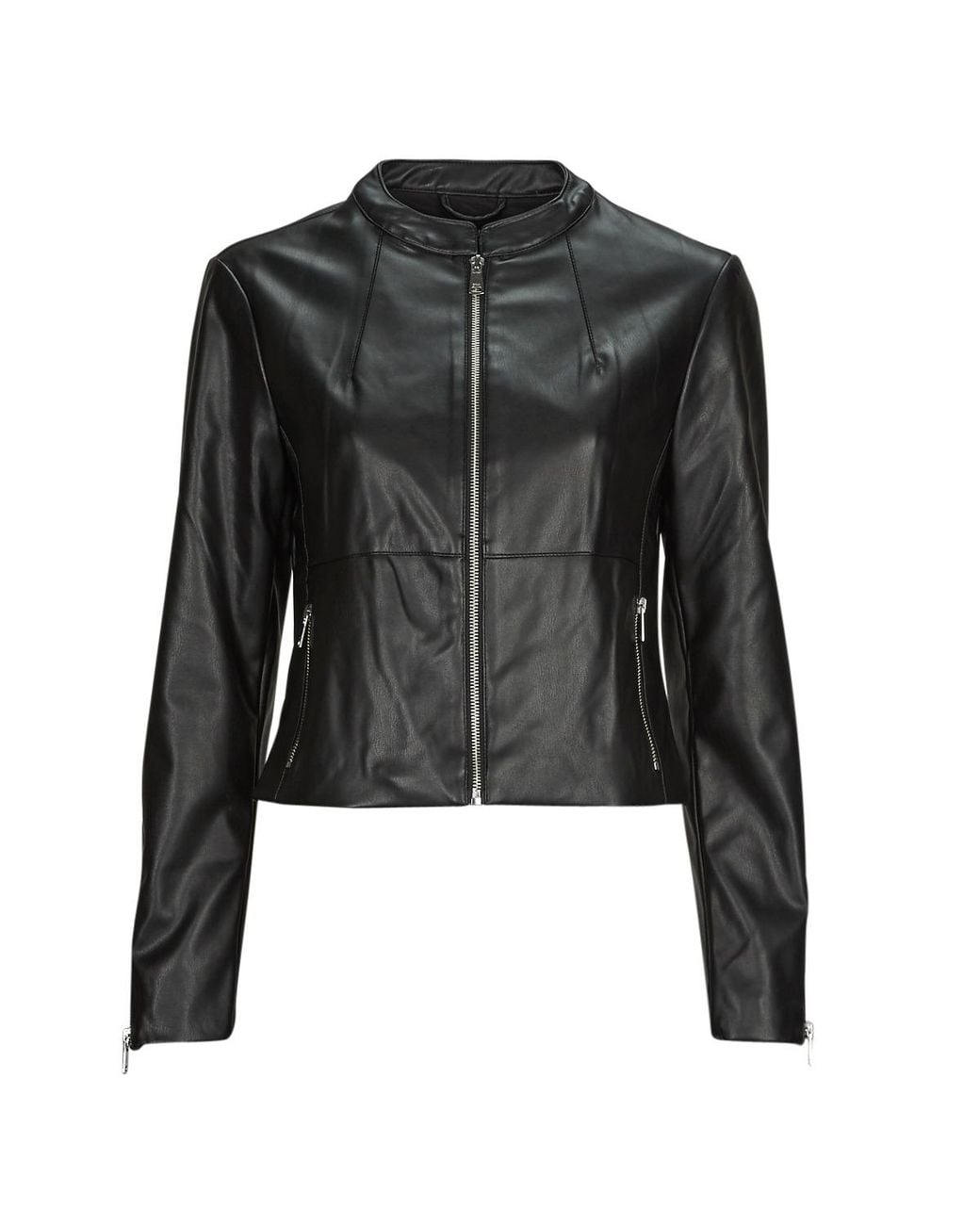 ONLY Black Leather Jacket Onlvics Faux Leather Jacket Otw