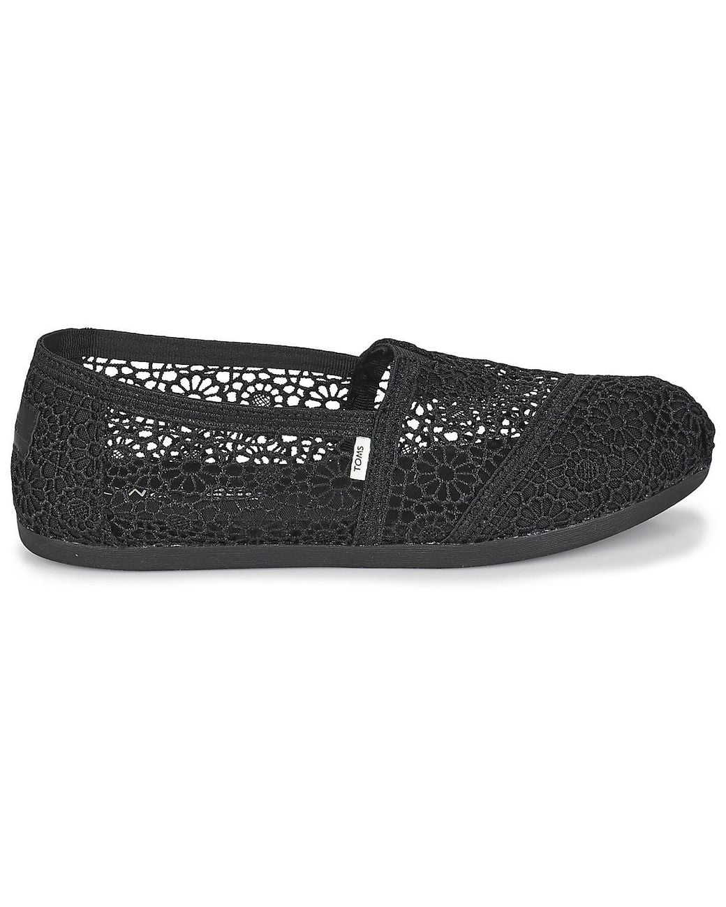 TOMS Black Alpargata Espadrilles / Casual Shoes