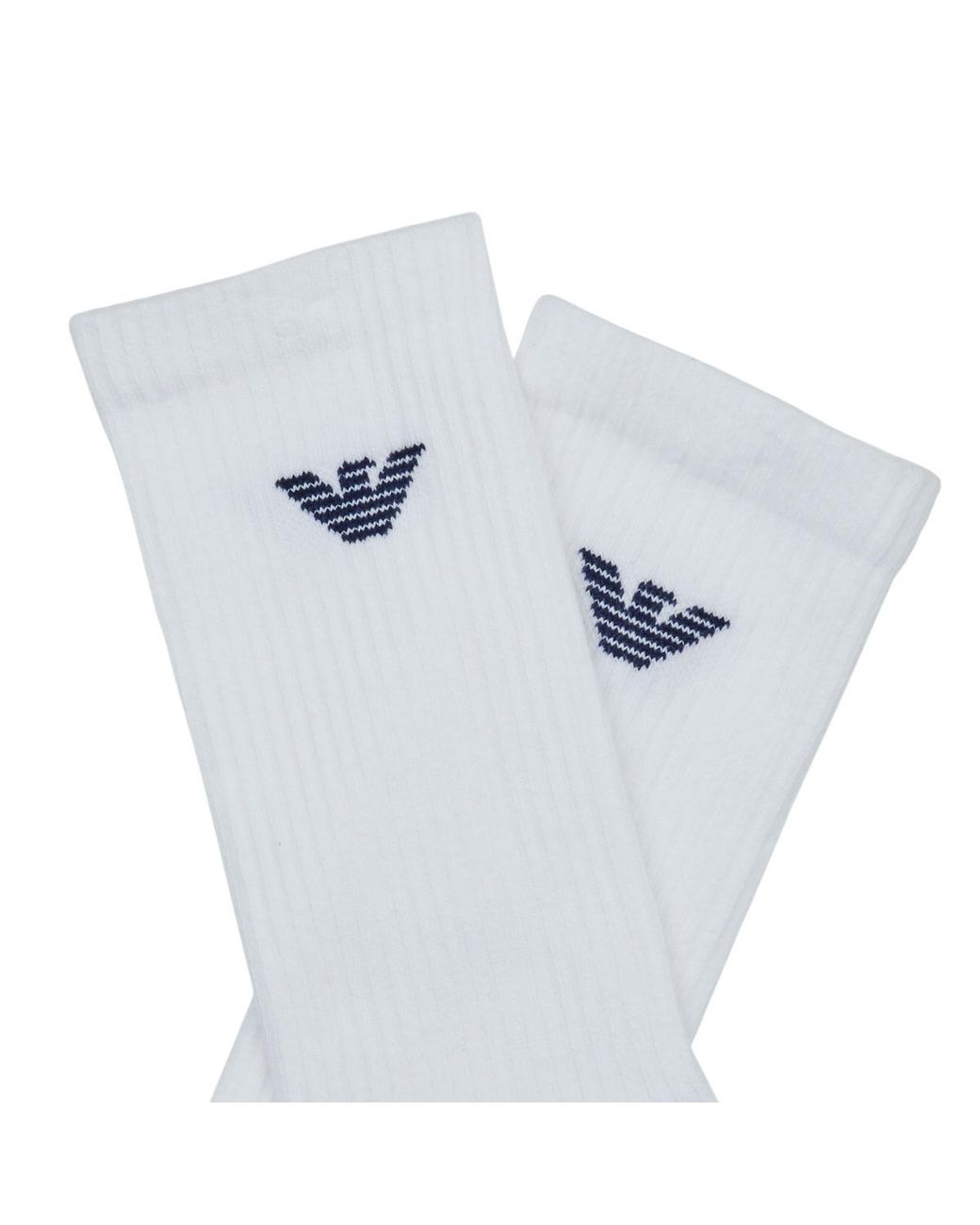 Emporio Armani White Sports Socks Cc300-303133 for men