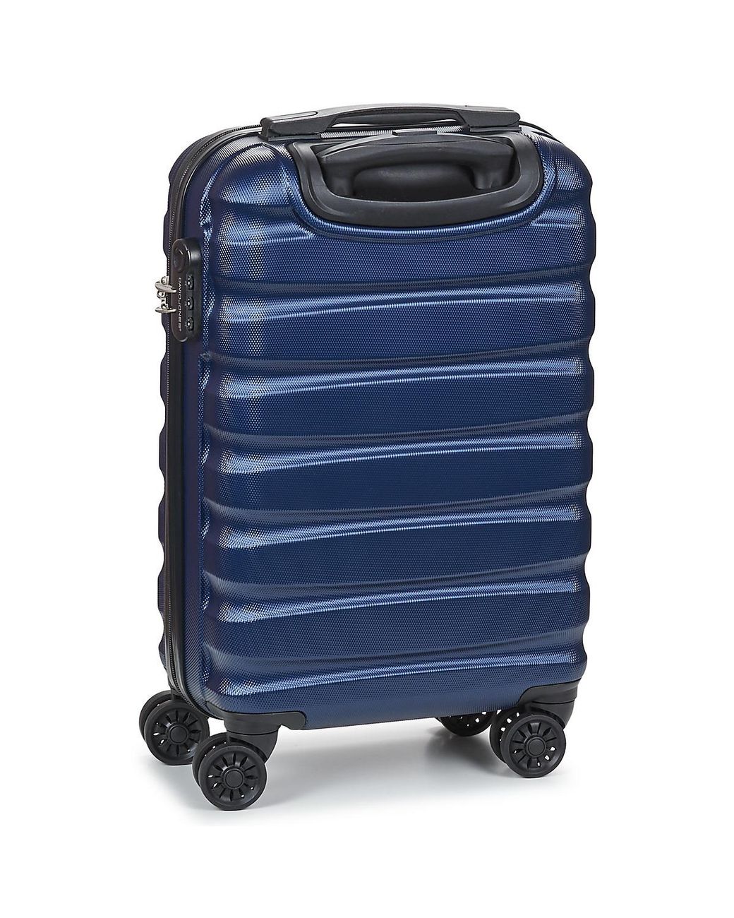 David Jones Blue Hard Suitcase Chauvettini 34l Cabin