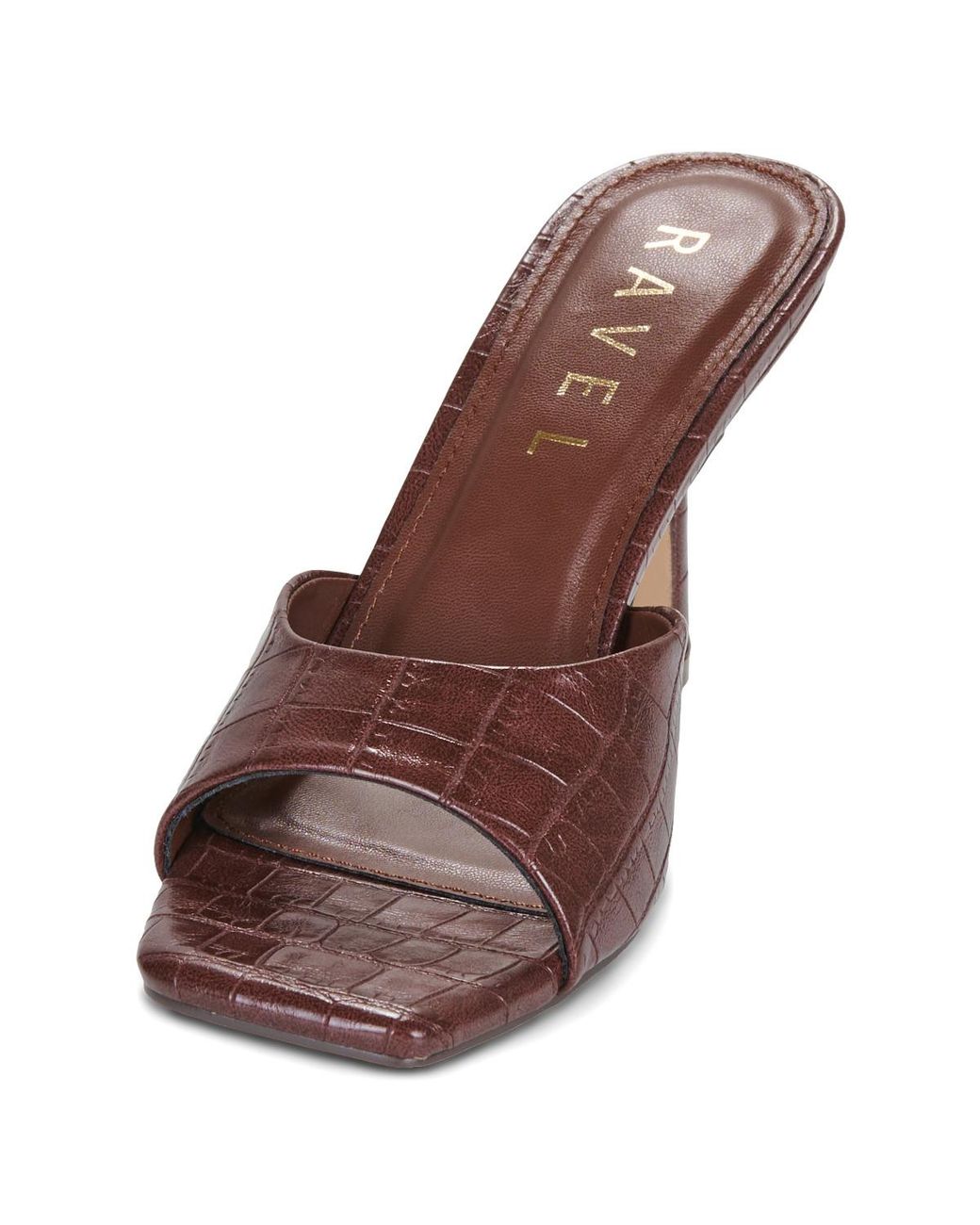 Ravel Brown Heeled Sandals Birkshaw