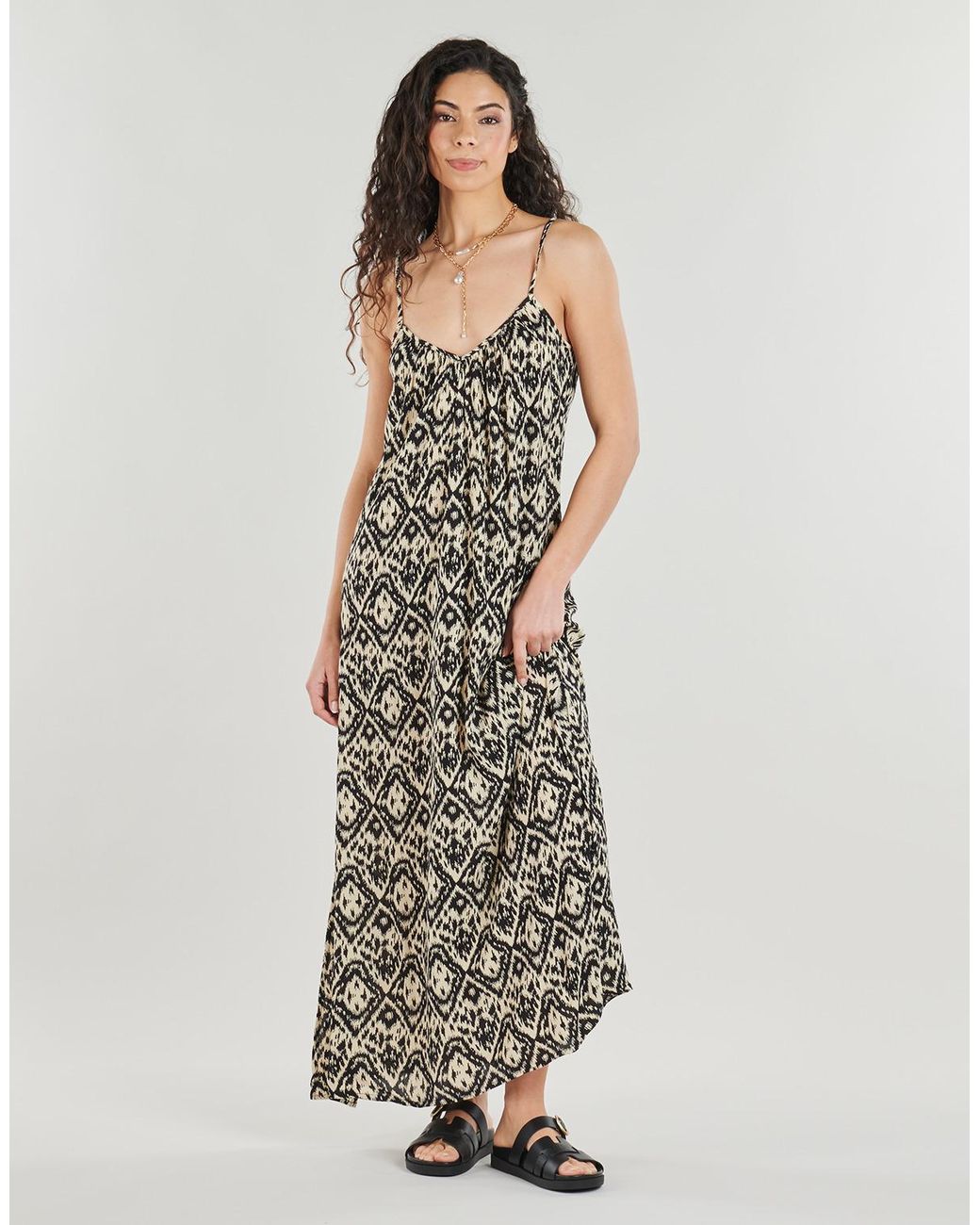 Deeluxe Gray Long Dress Biliana Ro W