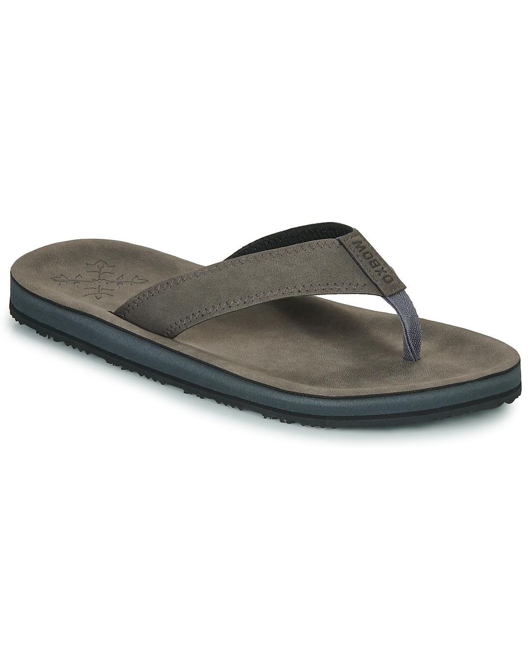 Oxbow Black Flip Flops / Sandals (shoes) Visko for men