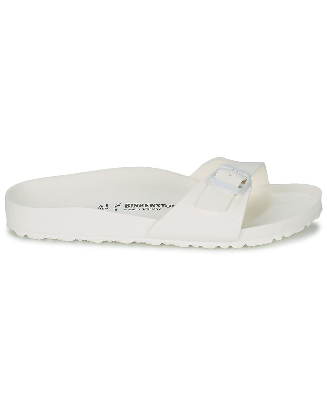 Birkenstock White Madrid Eva Mules , Fabric