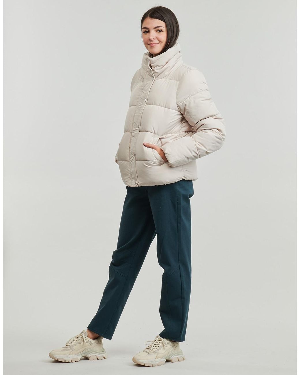 ONLY White Duffel Coats Onlnewcool