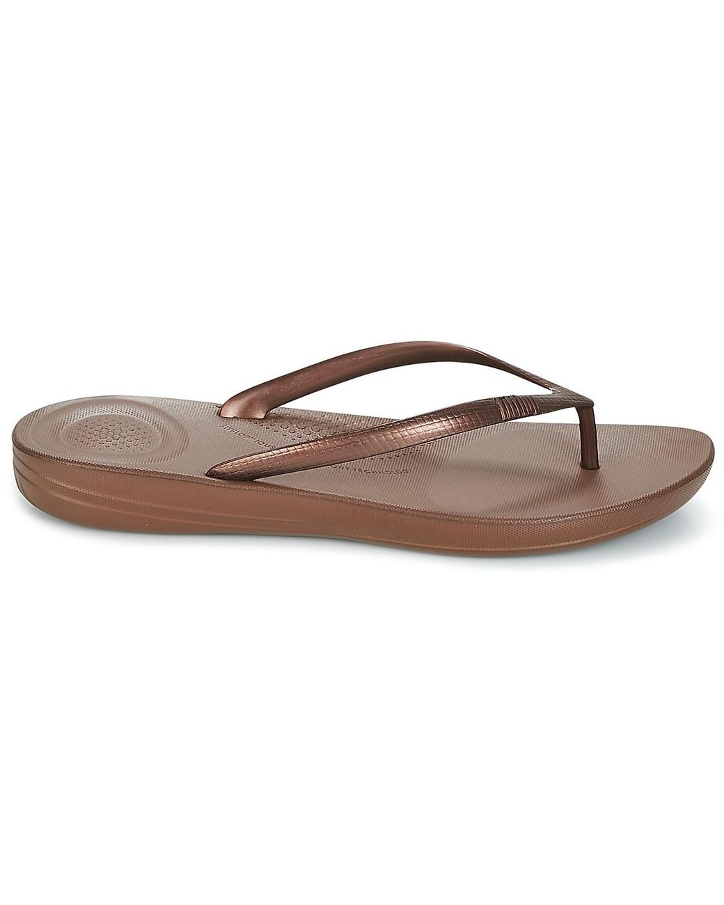 Fitflop Iqushion Ergonomic Flip Flops Women's Flip Flops / Sandals (shoes) In Brown