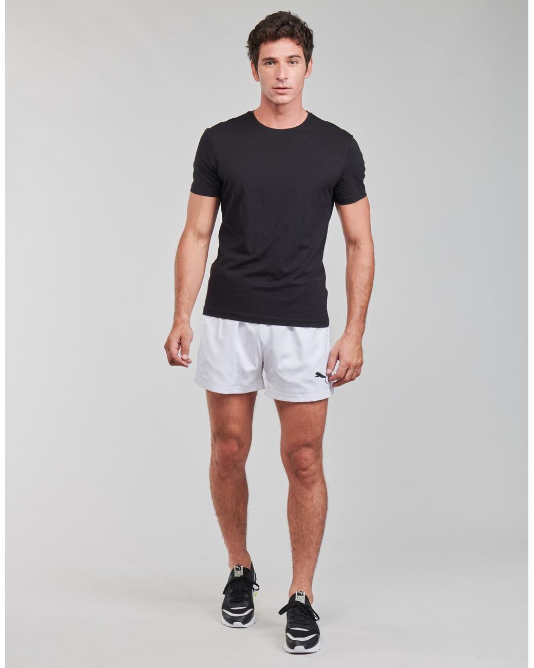 PUMA White Shorts Ess Active Woven Short for men