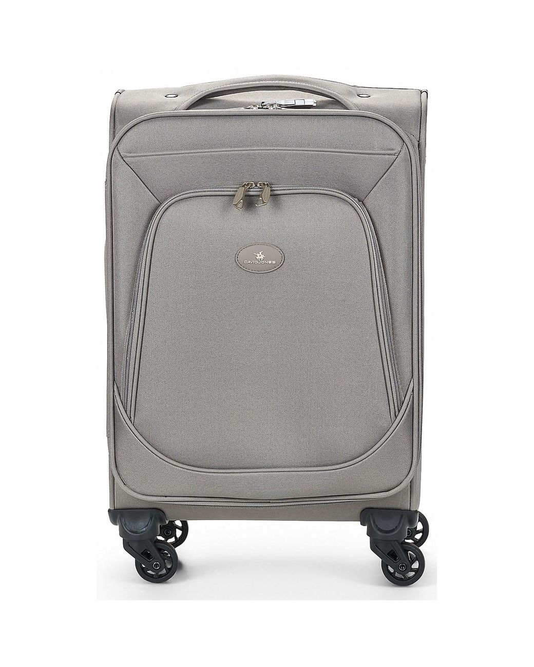 David Jones Gray Soft Suitcase