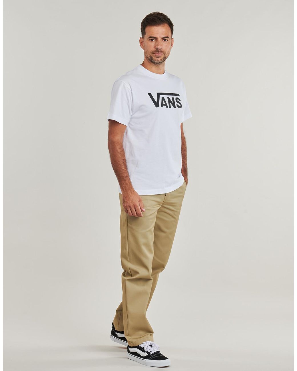 Vans Blue T Shirt Classic Ss Tee for men