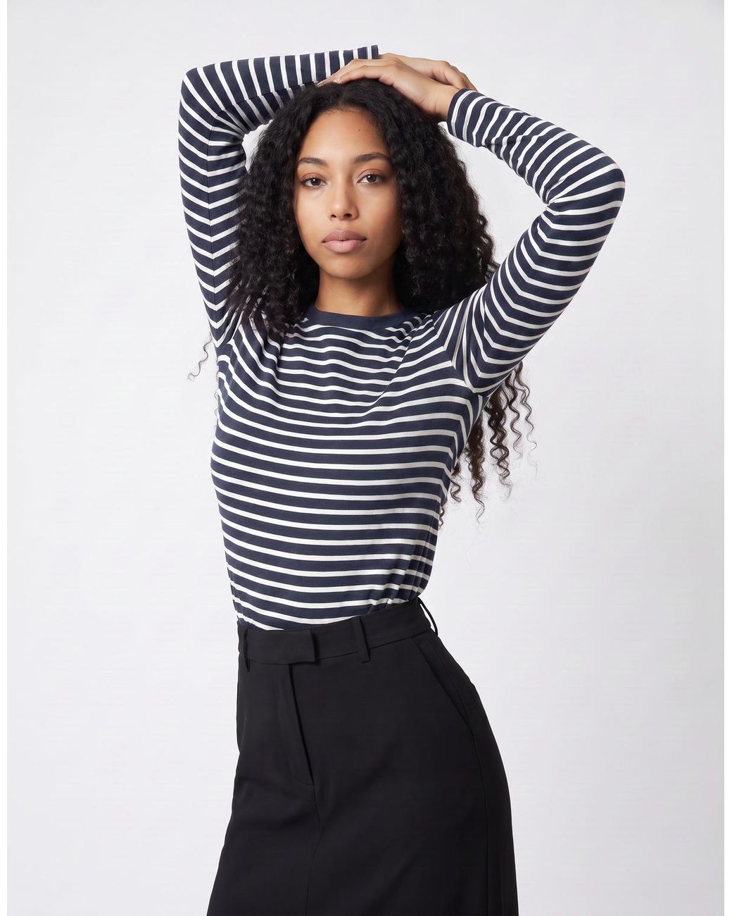 BOTD Blue Long Sleeve T-shirt Marin