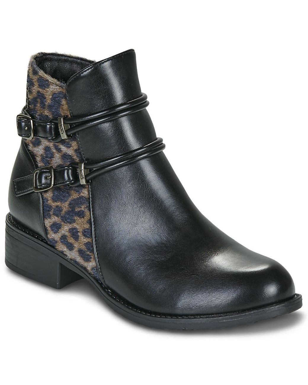 Les Petites Bombes Black Mid Boots Maram