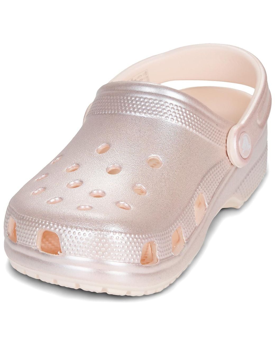 CROCSTM Pink Clogs (shoes) Classic Tinted Metallic Clog