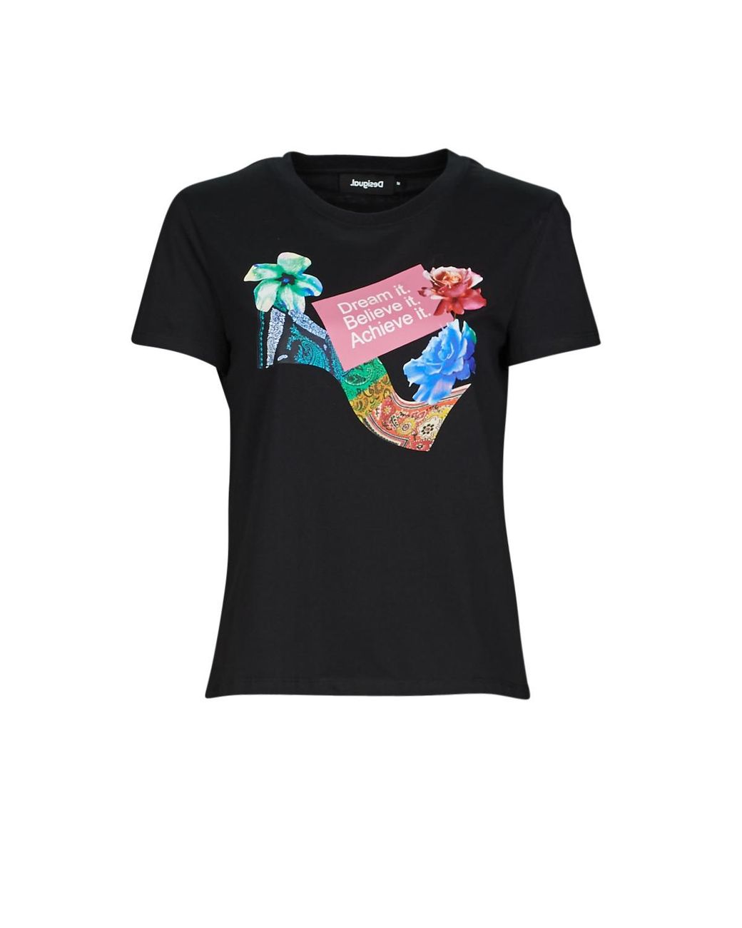 Desigual Black Lily T Shirt