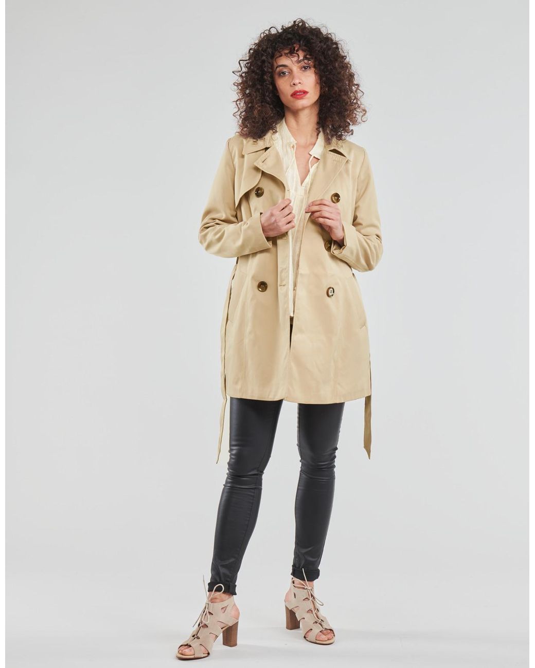 ONLY Natural Onlvalerie Trench Coat