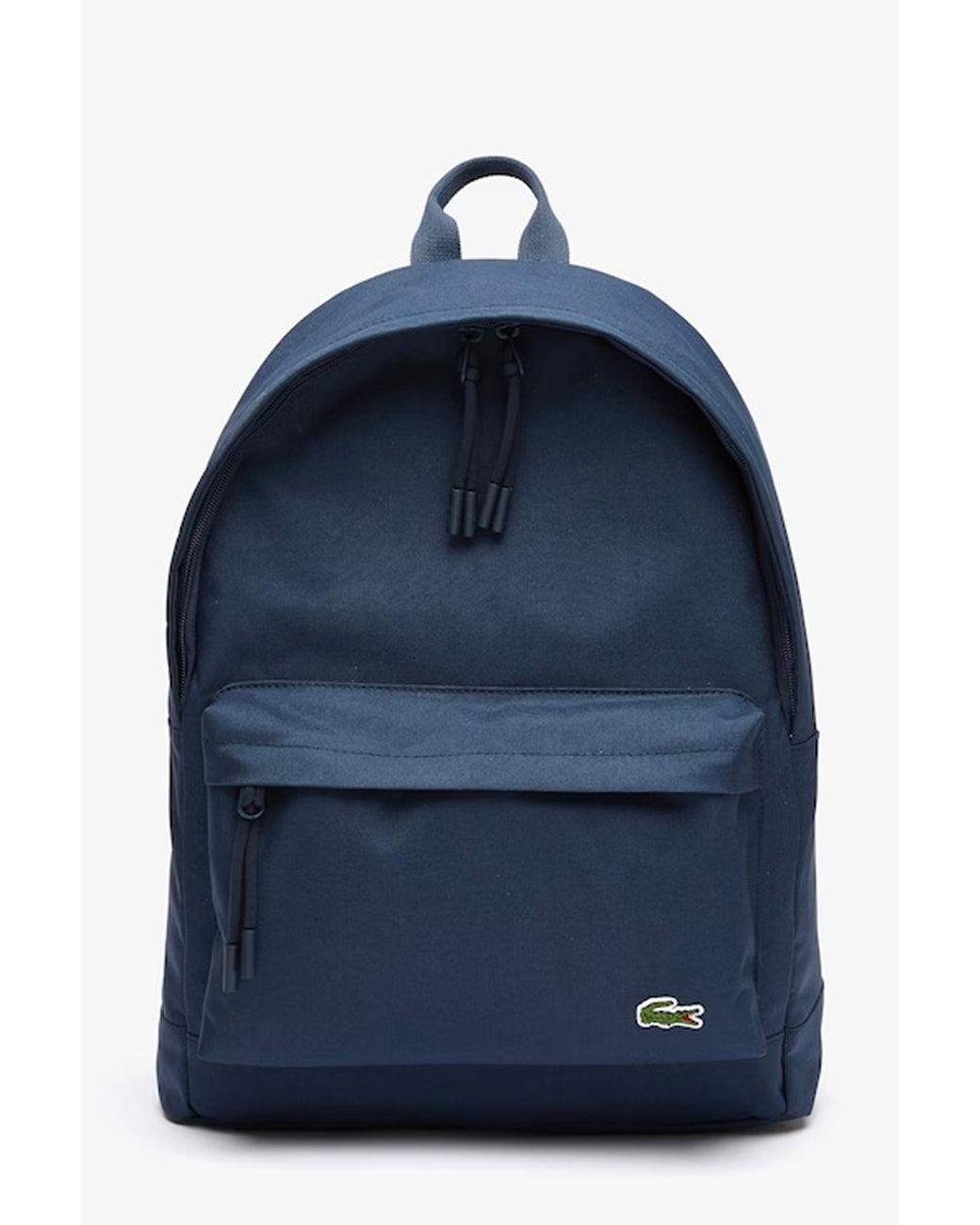Lacoste Unisex Computer Compartment Backpack Navy Blue | Lyst