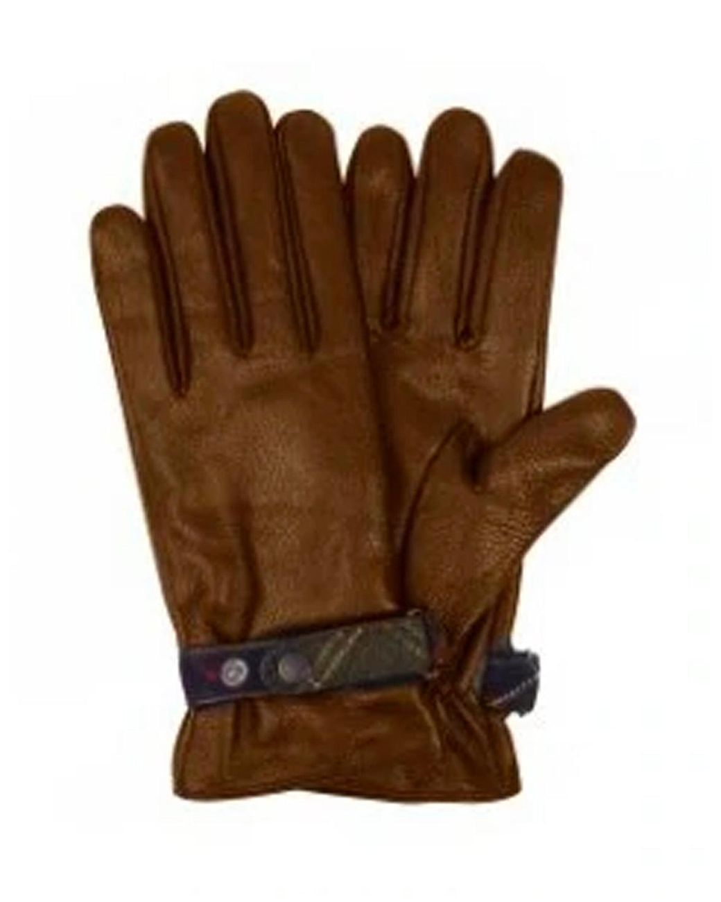 Barbour brown leather sale gloves