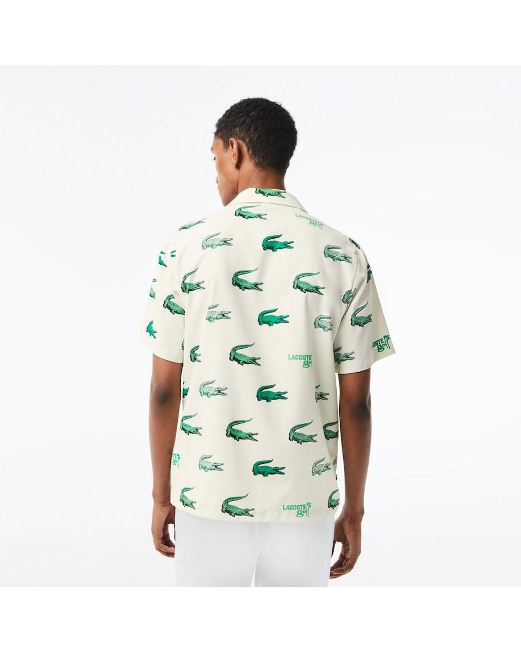 | Lacoste Shirt Printed for Golf Men\'s Flour Men Lyst Short-sleeve
