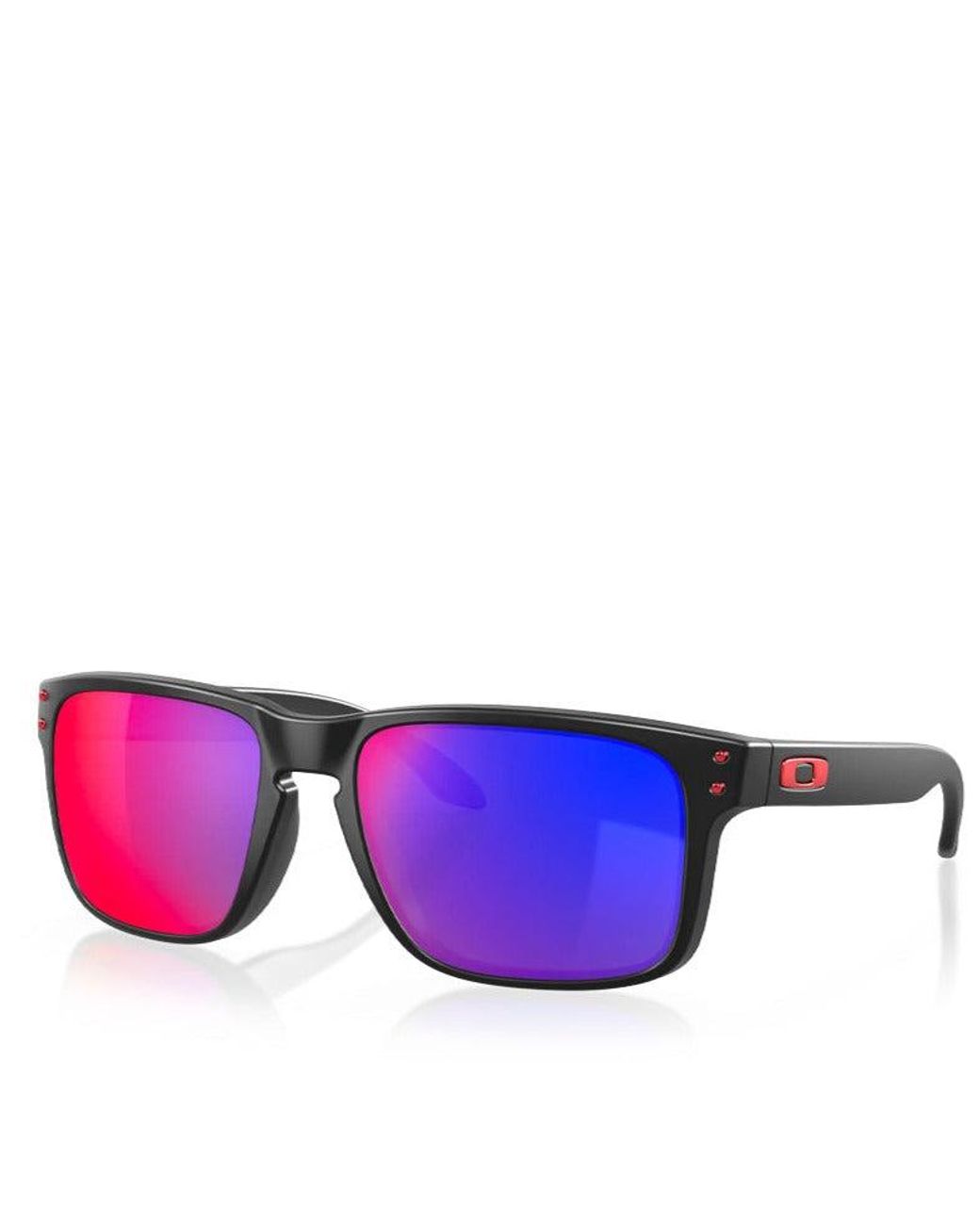 Oakley Holbrook Matte Black W/ Positive Red Iridium in Purple for Men | Lyst