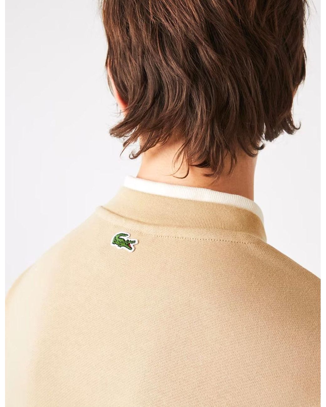 Lacoste Men's Loose Fit Branded Monogram Print Sweatshirt Viennois in Green  for Men | Lyst
