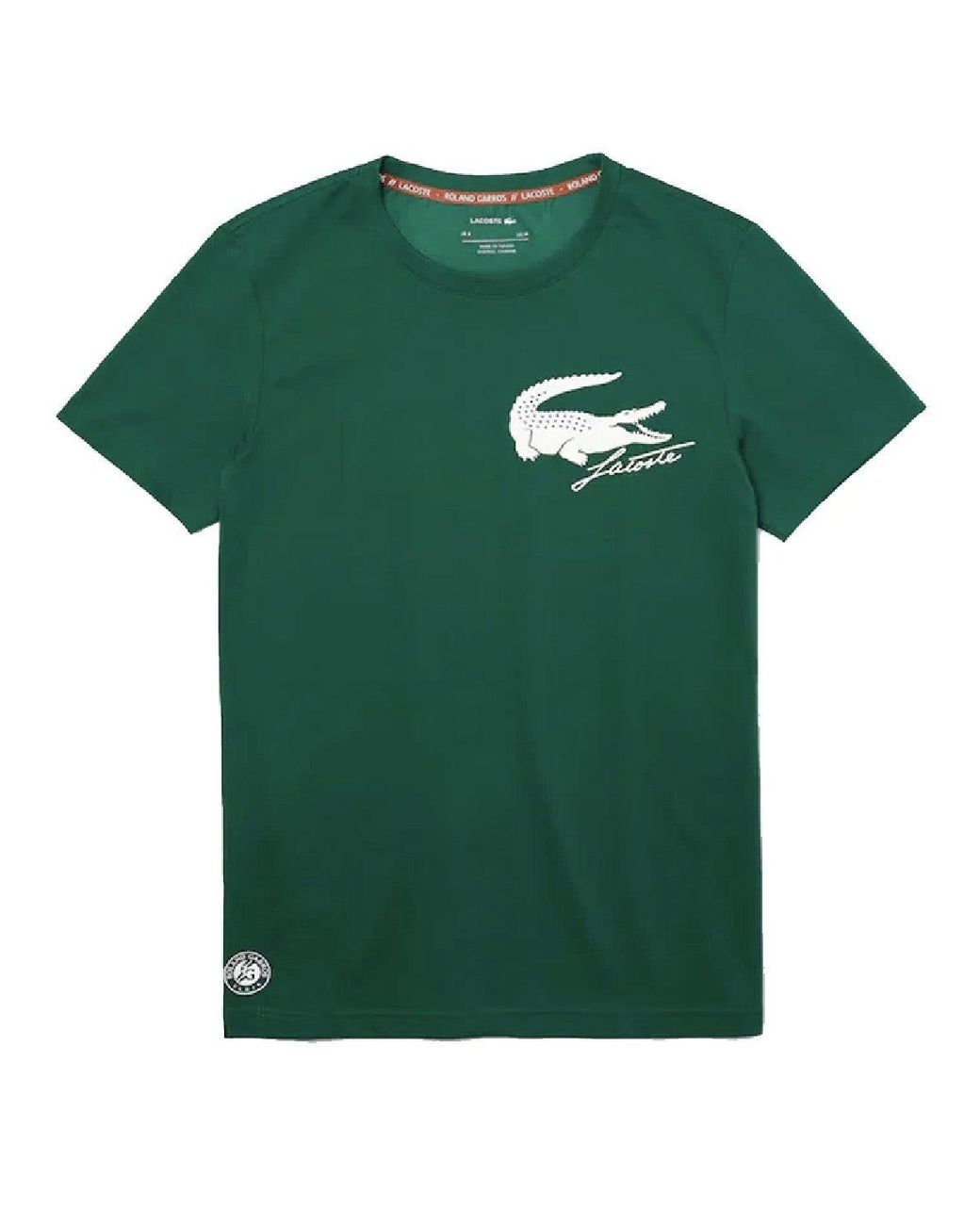 Lacoste Men's Sport French Open Edition Crocodile Print T-shirt Bottle  Green White for Men | Lyst