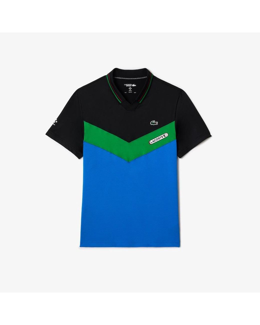 Lacoste Men's Tennis X Daniil Medvedev Slim Fit Seamless Polo Black /  Bordeaux / Green / Blue for Men | Lyst