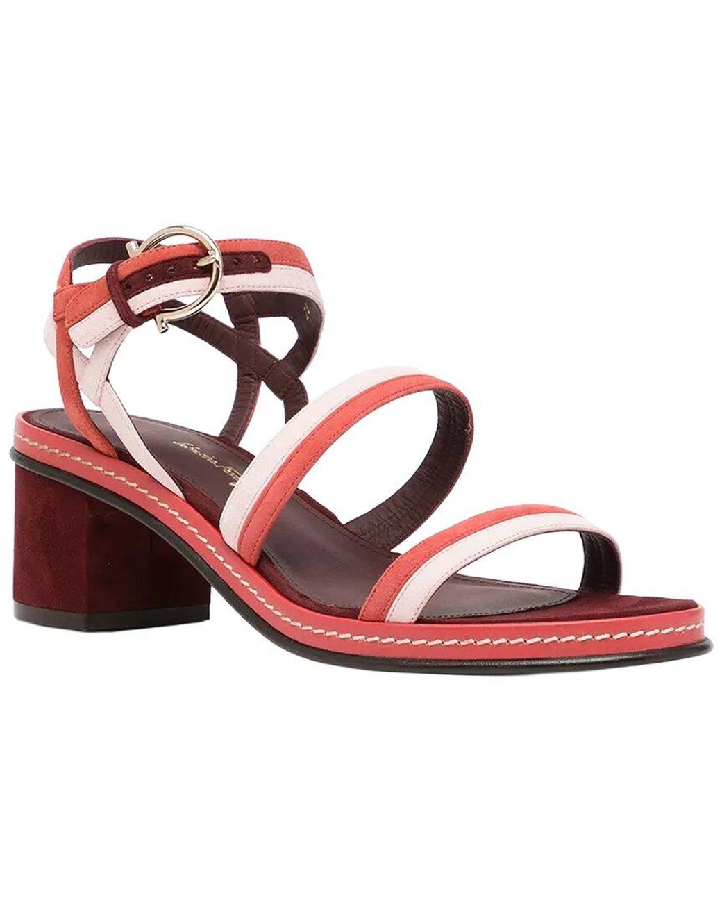 Ferragamo Pink Maloy 55Mm Leather Sandal