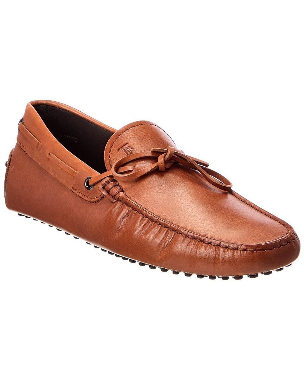 Tod's Brown Leather Driver for men