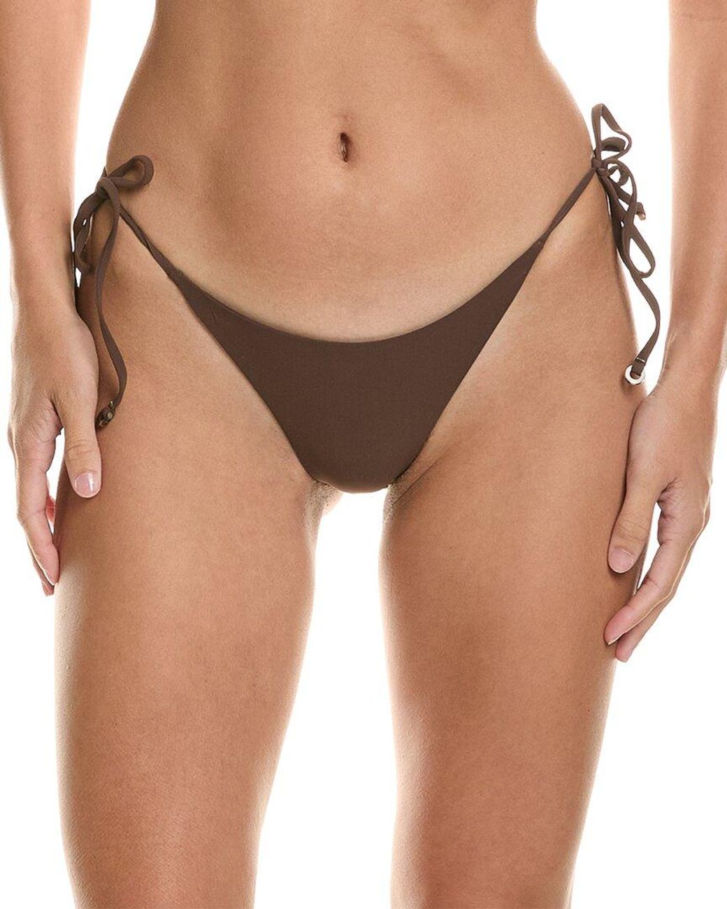 Anemos Brown Archive Sale String Tie Bikini Bottom