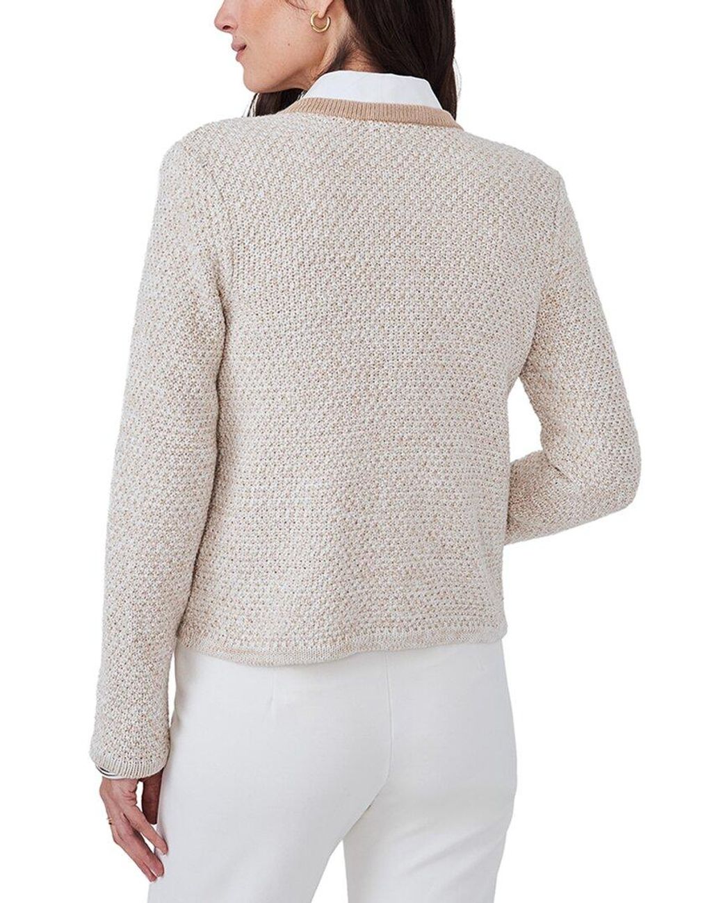 J.McLaughlin White Thayer Sweater
