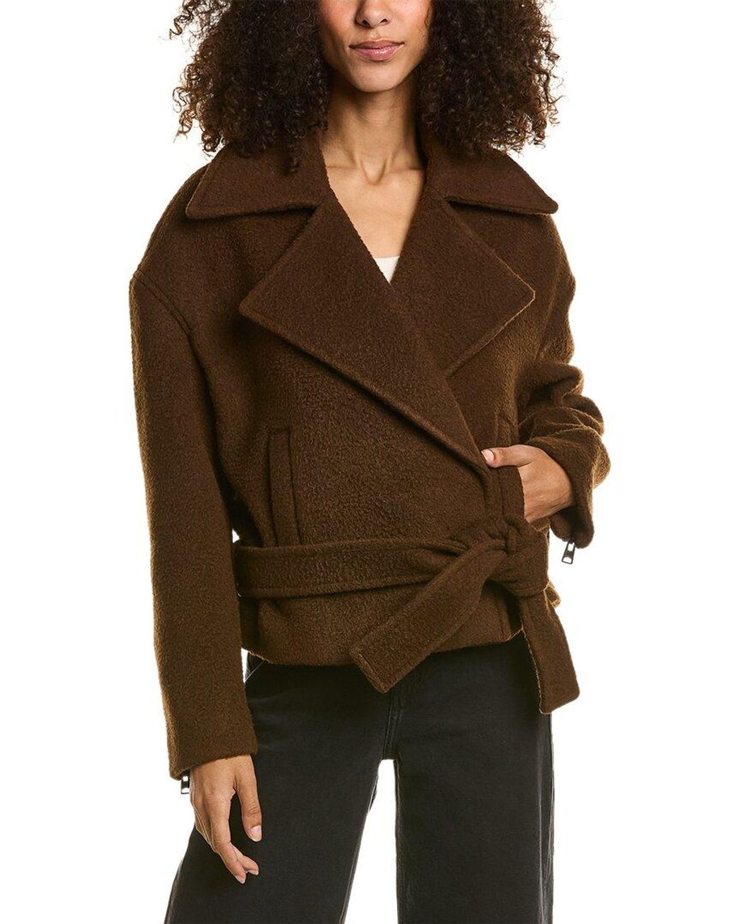 All saints hot sale aviator jacket womens
