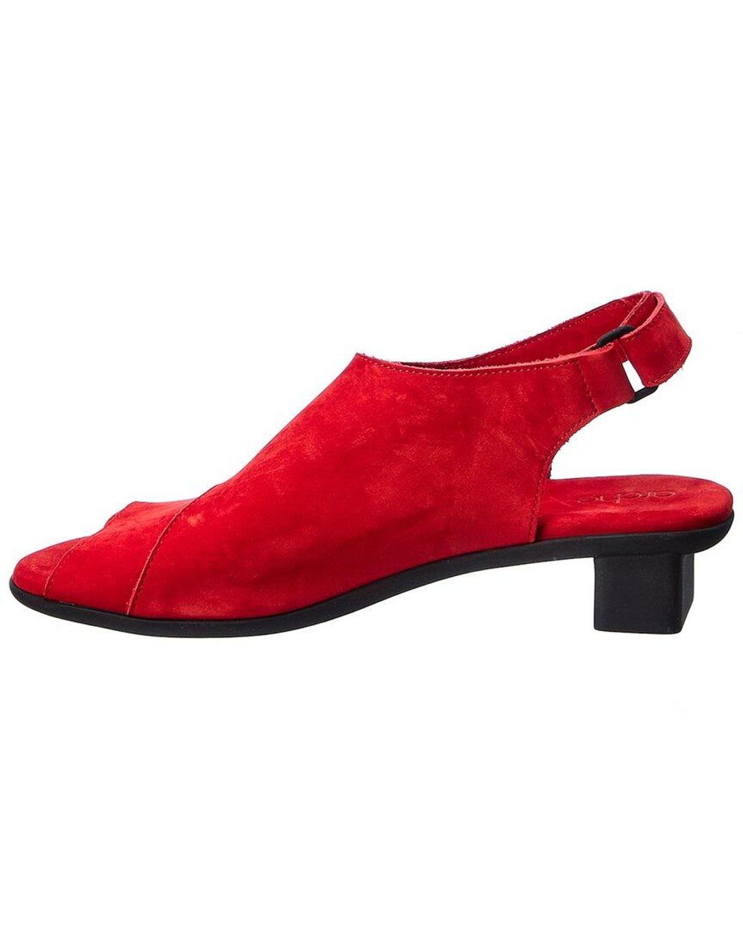 Arche Red Obibbi Leather Sandal