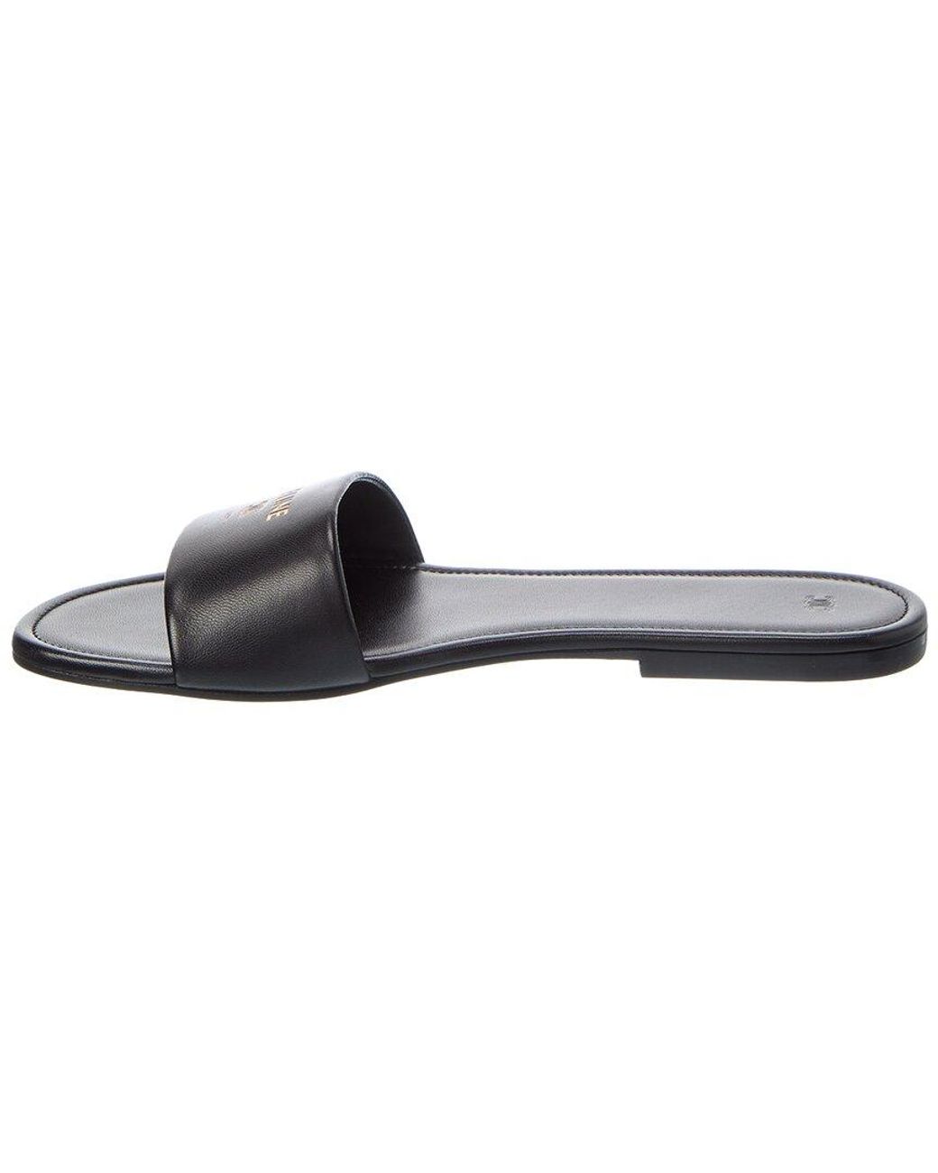 Céline Black Coast Leather Mule