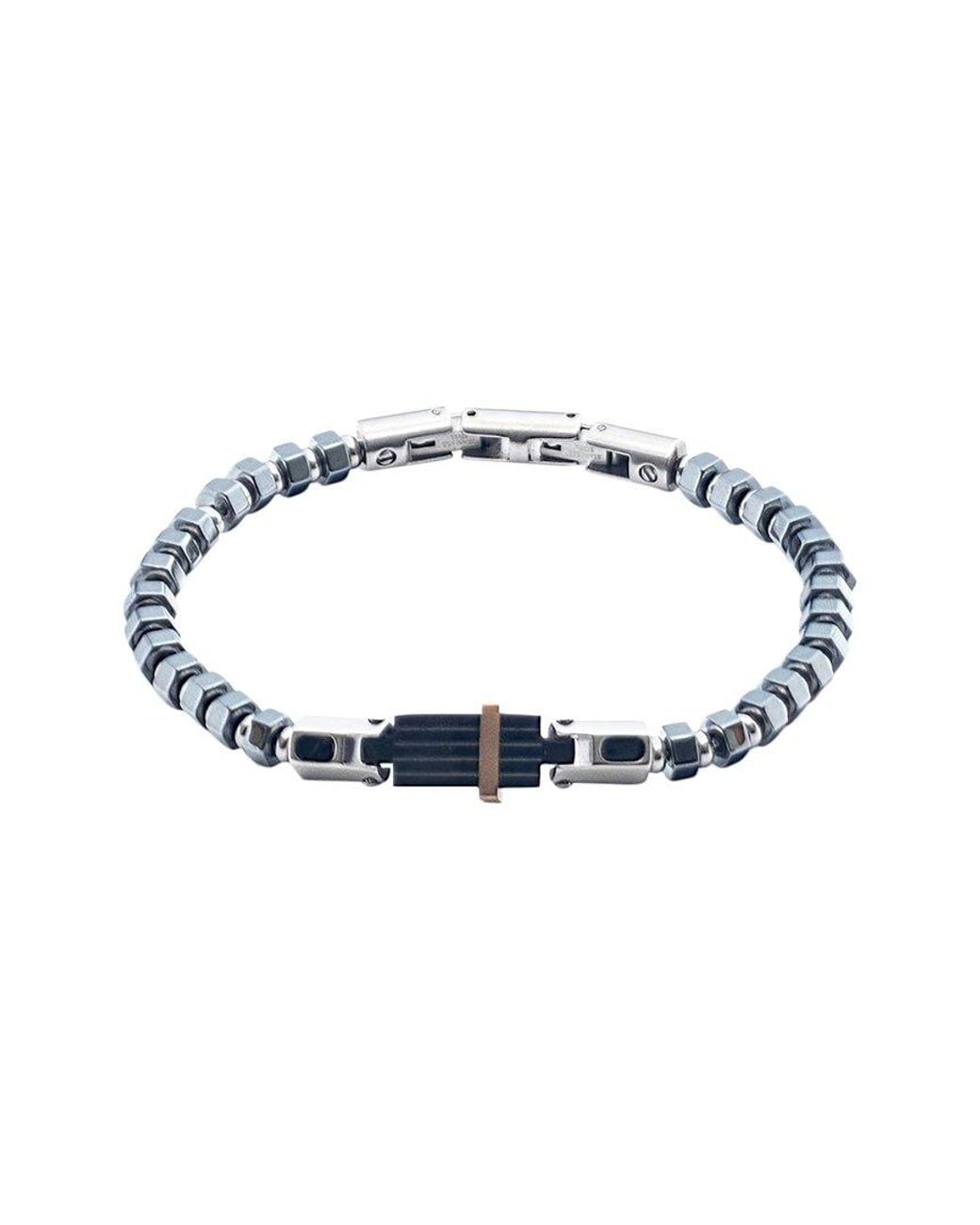 jean claude Blue Stainless Steel Bracelet for men