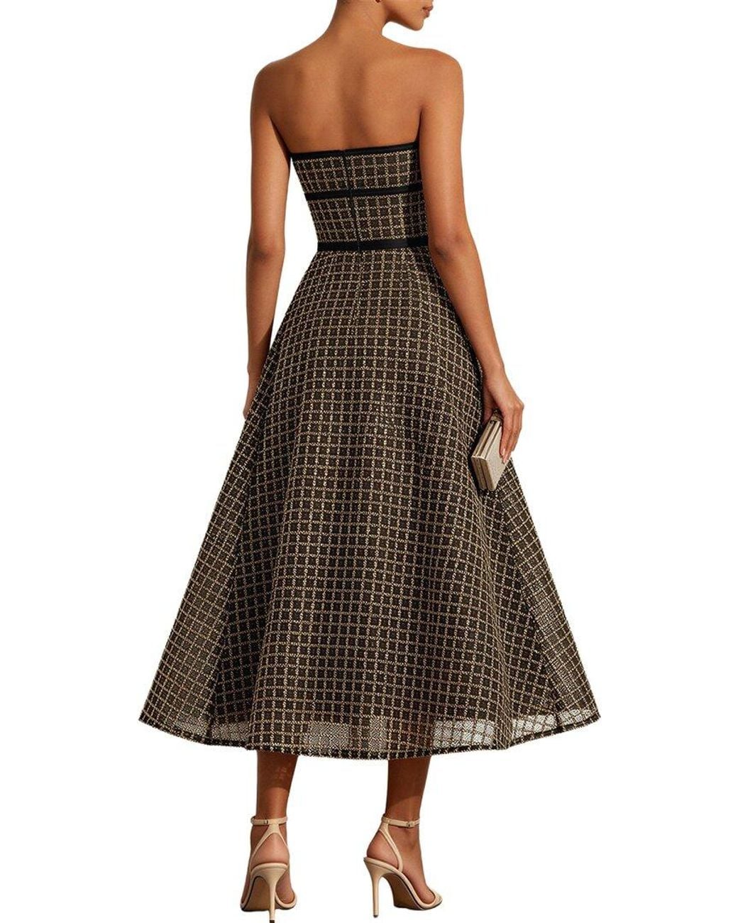 Ariele Tesoro Brown Solid Maxi Dress